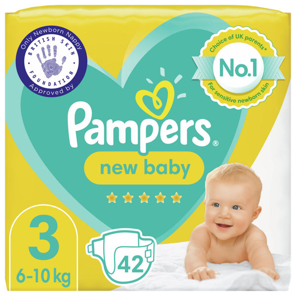 Pampers number hot sale 3 nappies