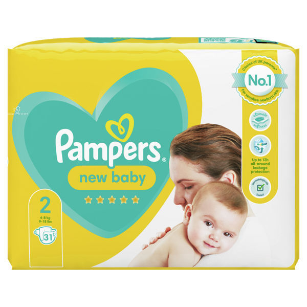 Pampers New Baby Taped Size 2 Carry Pack 31s