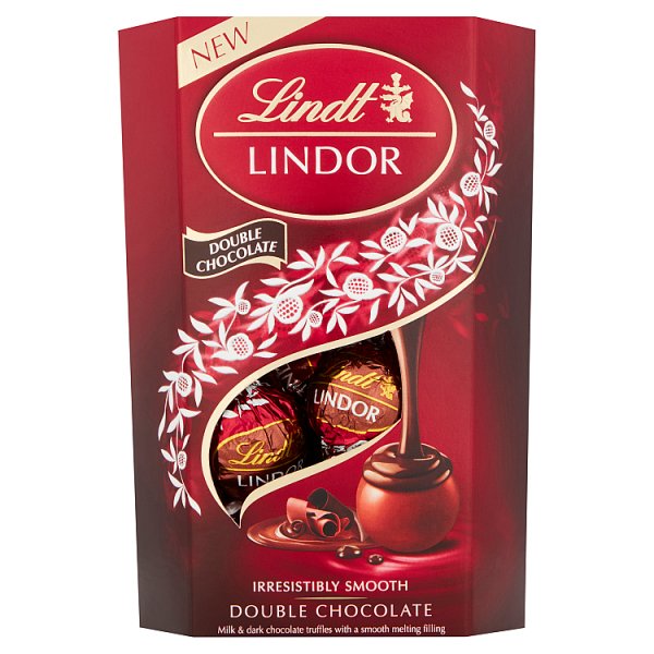 Lindt LINDOR Double Chocolate Truffles 200g - We Get Any Stock