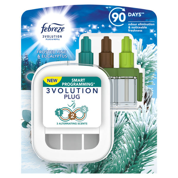 Febreze 3Volution Air Freshener PlugIn Starter Kit Pine Eucalyptus
