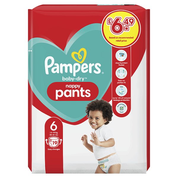 Pampers Pants Size 6 Carry Pack