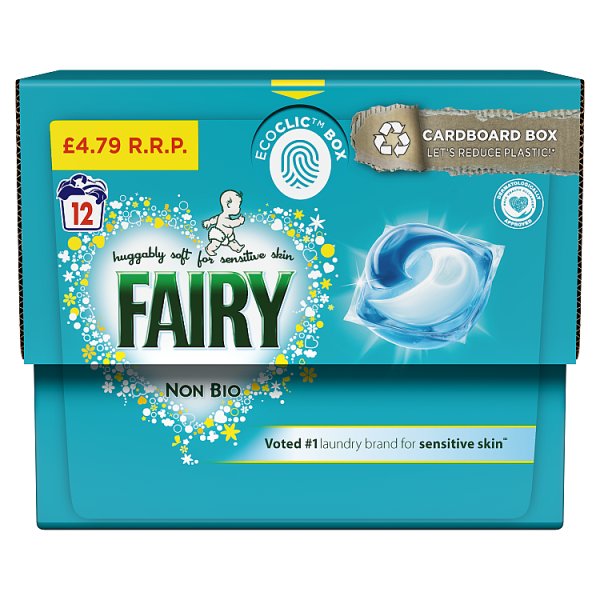 Fairy Non Bio Pods Or Sensitive Skin Pmp £4.79 12 Washes We Get Any Stock