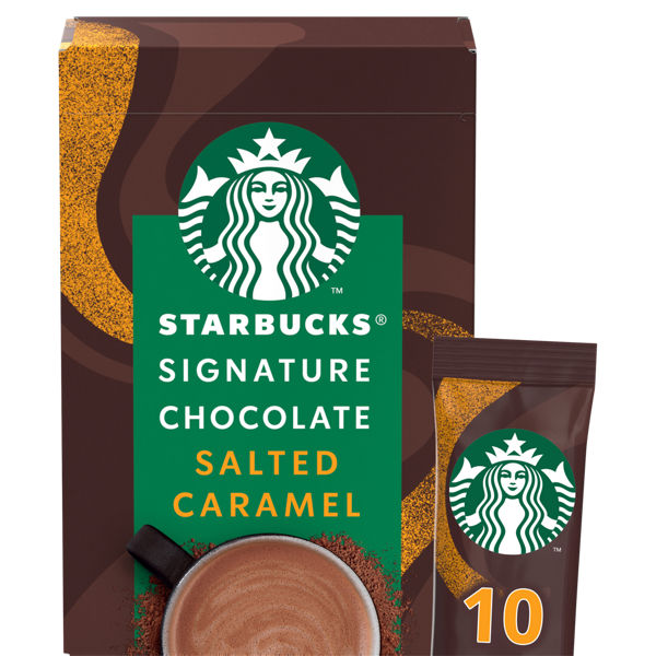 Starbucks Salted Caramel Flavour Hot Chocolate Powder Sachets 10's We