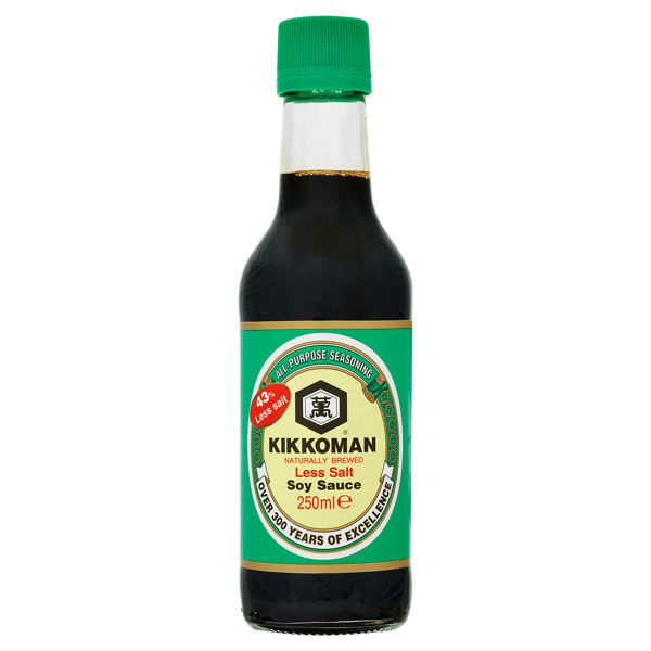 Kikkoman Less Salt Soy Sauce 250ml - We Get Any Stock