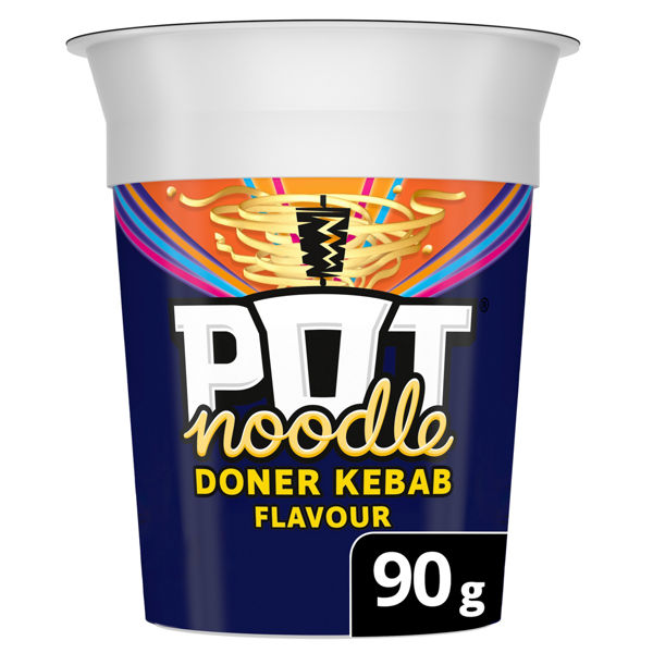 Pot Noodle Doner Kebab Flavour & Hot Sauce 90g