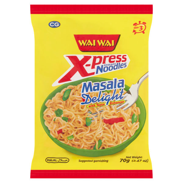 Wai Wai Xpress Instant Masala Delight Noodles Pillow Pack 70g